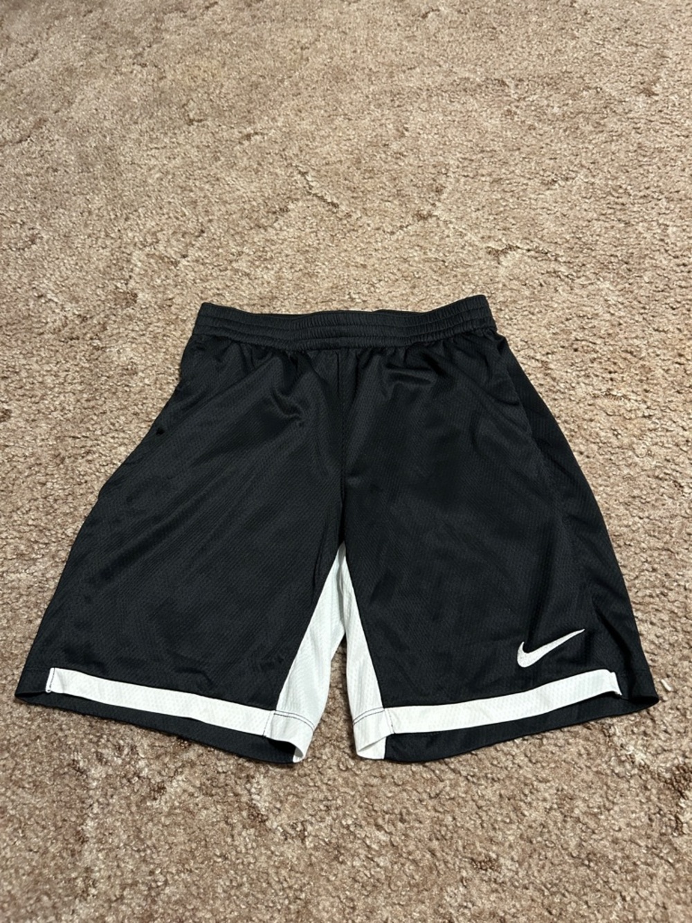 Nike Black & White Basketball Mesh Shorts
